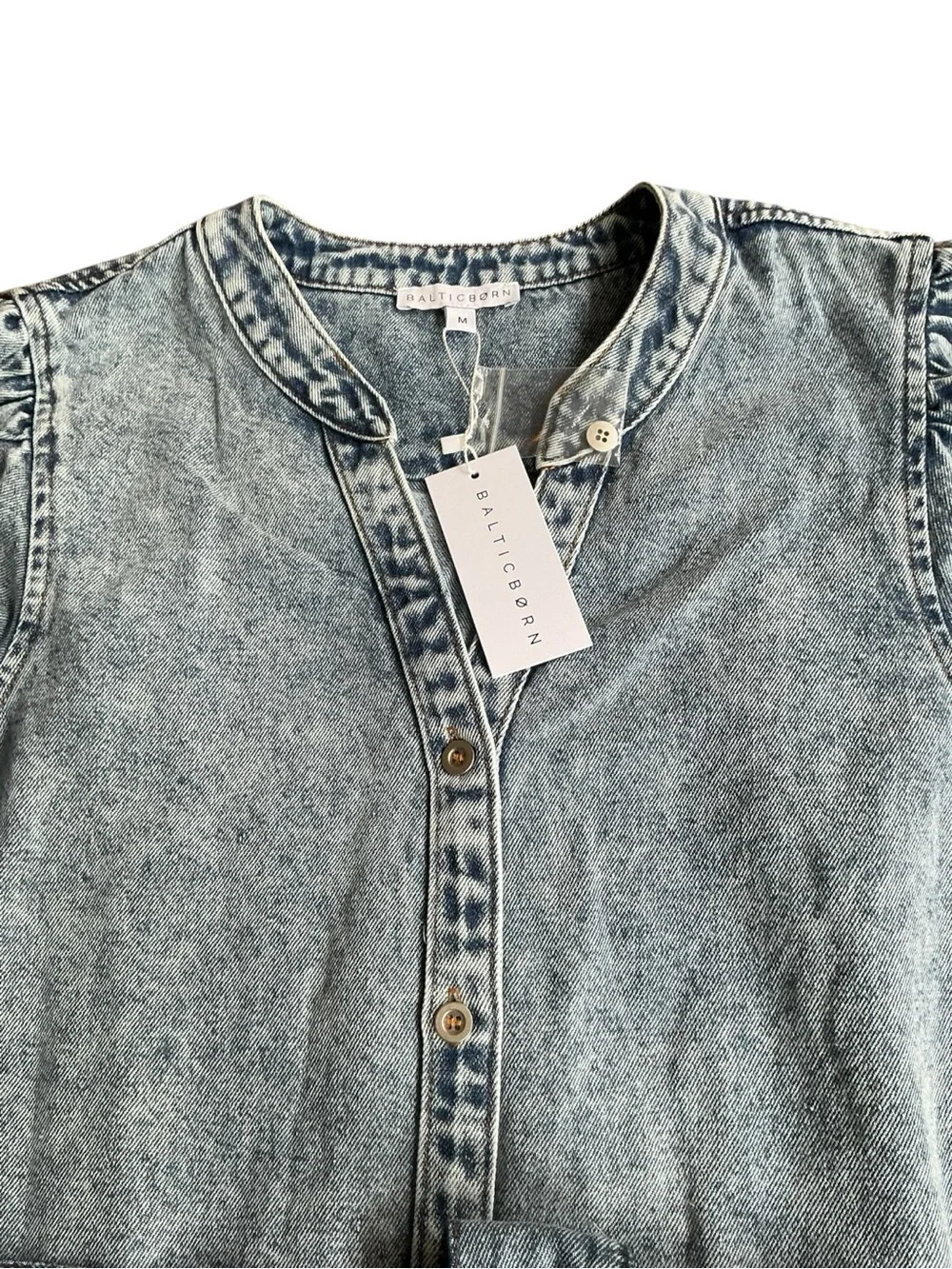 BALTIC BORN STONE WASHED TORA MINI DRESS SZ M LONG SLEEVE BRAND NEW WITH TAGS - Picture 11 of 13